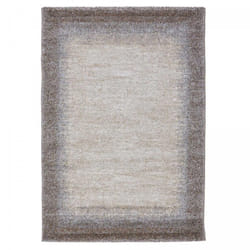 Unamourdetapis - Tapis salon et chambre 100x100 marron carré tissé motif faux uni elegant 03
