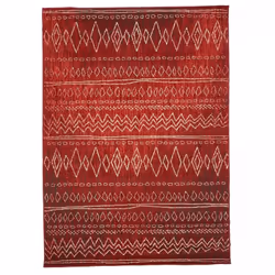 Un Amour De Tapis est une PME française, son entrepôt est en Essonne. tapis berbère 120x170 tissé motifs tribaux LYN1 rouge p ...