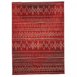 Tapis berbère motifs tribaux 120x170 rouge LYN1