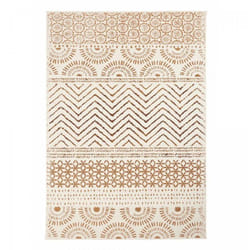 Unamourdetapis - Tapis berbère motif ethnic 120x170 crème AF1 orienvag