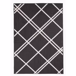 Un Amour De Tapis est une PME française, son entrepôt est en Essonne. tapis extérieur, kilim reversible 80x150 EX1 DOBLI noir ...