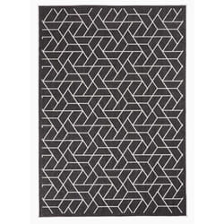 Unamourdetapis - Tapis extérieur, kilim reversible EX1 bri 80x150 noir et crème