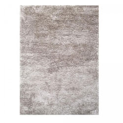 Unamourdetapis - Tapis longs poils shaggy 80x140 gris fait main rectangle motif uni luxe
