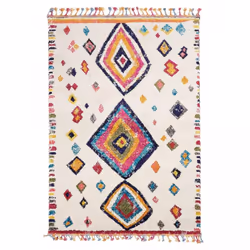 Un Amour De Tapis est une PME française, son entrepôt est en Essonne. tapis berbère 40x60 tissé motif ethnic LYN5 ivoire par ...