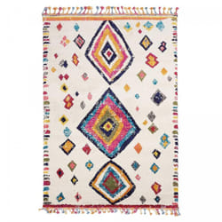 Unamourdetapis - Tapis berbère motif ethnic 40x60 ivoire ourika 4