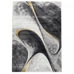 Unamourdetapis - Tapis salon et chambre 200x290 jaune et gris rectangle tissé motif géométrique madila