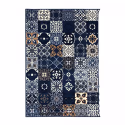 Un Amour De Tapis est une PME française, son entrepôt est en Essonne. tapis chambre 60x110 tissé bleu foncé rectangle AF1 FAI ...