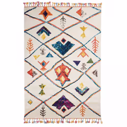 Un Amour De Tapis est une PME française, son entrepôt est en Essonne. tapis berbère carré 100X100 tissé motifs tribaux LYN5 b ...