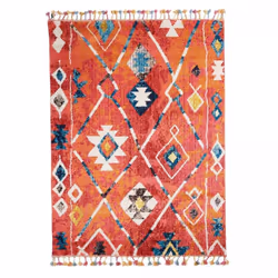 Un Amour De Tapis est une PME française, son entrepôt est en Essonne. tapis berbère carré 100X100 tissé motifs tribaux LYN5 b ...