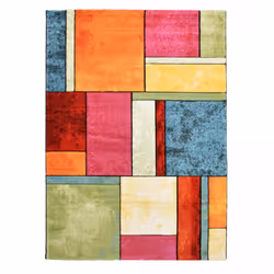Un Amour De Tapis est une PME française, son entrepôt est en Essonne. tapis entrée 40x60 tissé mutlicolore rectangle motif gé ...