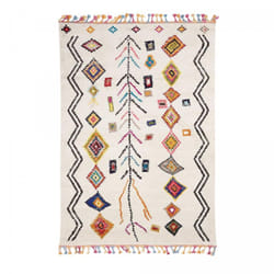 Unamourdetapis - Tapis berbère motif ethnic 80x150 ivoire ourika 2