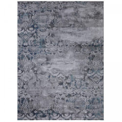 Tapis salon et chambre 80x150 bleu clair rectangle tissé FOLA