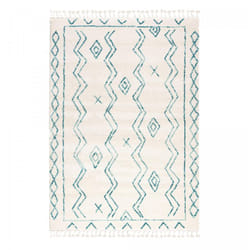 Tapis berbère 120x170 tissé motif ethnic MANU crème