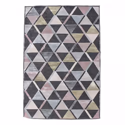 Un Amour De Tapis est une PME française, son entrepôt est en Essonne. tapis chambre 120x170 tissé en viscose gris et rose mot ...