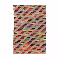 Un Amour De Tapis est une PME française, son entrepôt est en Essonne. tapis en jute 240x340 fait à la main multicolore RAINBO ...