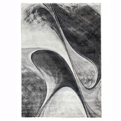 Unamourdetapis - Tapis entrée 40x60 gris rectangle tissé motif géométrique madila