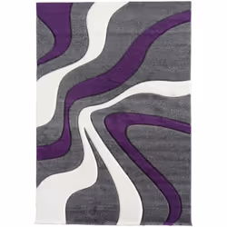 Un Amour De Tapis est une PME française, son entrepôt est en Essonne. tapis entrée 40x60 tissé violet rectangle motif rond LY ...