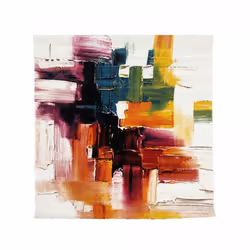 Un Amour De Tapis est une PME française, son entrepôt est en Essonne. tapis carré 100x100 crème motif abstrait LYN8 pour salo ...