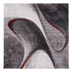 Un Amour De Tapis est une PME française, son entrepôt est en Essonne. tapis carré 100x100 rouge et gris motif géométrique pou ...