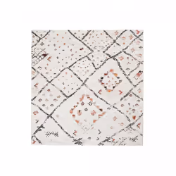 Un Amour De Tapis est une PME française, son entrepôt est en Essonne. tapis salon 160x160 tissé crème carré motif berbère LYN ...