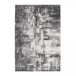 Jadorel - Tapis salon et chambre 80x150 gris et beige rectangle tissé motif abstrait trenda