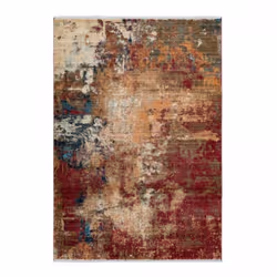 Un Amour De Tapis est une PME française, son entrepôt est en Essonne. tapis entrée 80x150 tissé rouge et orange rectangle mot ...