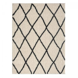 Jadorel - Tapis berbère motif ethnic 60x110 crème benyle a