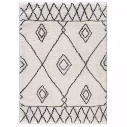 Description générale Le Tapis berbère 60x110 tissé motif ethnic DOUX 2 crème de la marque Un Amour De Tapis est un élément de ...
