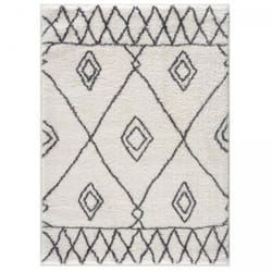 Jadorel - Tapis berbère motif ethnic 60x110 crème doux 2