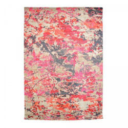Tapis extérieur kilim 150x220 rouge et orange rectangle