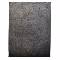 Tapis chambre 120x170 tissé noir et gris rectangle NADO