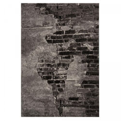 Jadorel - Tapis salon et chambre 80x150 gris clair et gris foncé tissé