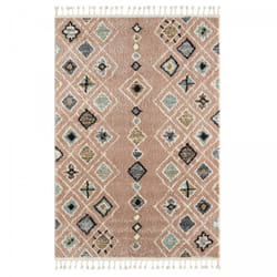 Tapis berbère motif saharien 200x290 rose pastel e