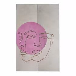 Un Amour De Tapis est une PME française, son entrepôt est en Essonne. tableau fait à la main en peau de vache MOONFACES 51x76 ...
