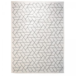Unamourdetapis - Tapis extérieur, kilim reversible EX1 bri 60x110 gris et crème