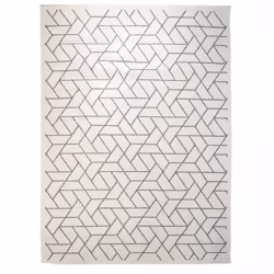 Tapis extérieur, kilim reversible 80x150 EX1 BRI gris et crème