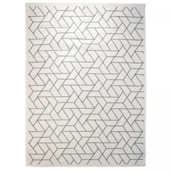 Tapis extérieur, kilim reversible 80x150 EX1 BRI gris et crème