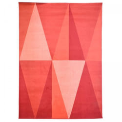Unamourdetapis - Tapis salon et chambre 160x225 rouge rectangle tissé motif géométrique AF2 bigtri