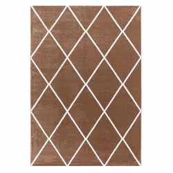 Un Amour De Tapis est une PME française, son entrepôt est en Essonne. tapis entrée 80x150 tissé marron clair et blanc rectang ...