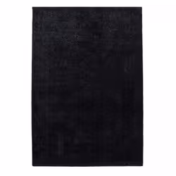 Tapis grand salon 280x370 tissé anthracite rectangle motif uni JUFO