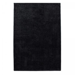 Tapis grand salon 280x370 tissé anthracite rectangle motif uni JUFO