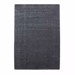 Tapis chambre 140x200 tissé gris rectangle motif uni JUFO