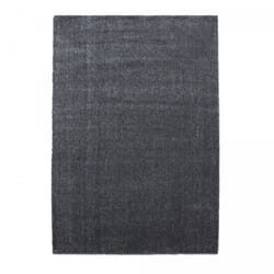 Tapis chambre 140x200 tissé gris rectangle motif uni JUFO