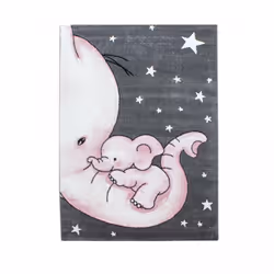 Un Amour De Tapis est une PME française, son entrepôt est en Essonne. tapis enfant 80x150 tissé rose et gris motif animaux EL ...