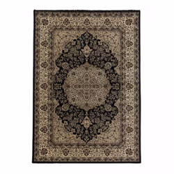 Un Amour De Tapis est une PME française, son entrepôt est en Essonne. tapis orient 80x150 rectangle noir et beige tissé motif ...