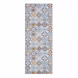Un Amour De Tapis est une PME française, son entrepôt est en Essonne. tapis cuisine 50x150 en PVC bleu et gris motif géométri ...