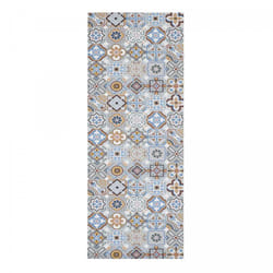 Unamourdetapis - Tapis de cuisine pkit 50x150 bleu et gris pkit en pvc