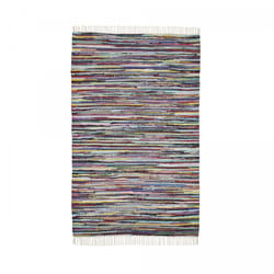 Unamourdetapis - Tapis kilim tissé en coton 70x140 multicolore rectangle motif ethnique timulti