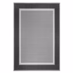 Tapis salon 160x230 tissé gris rectangle motif simple RONI
