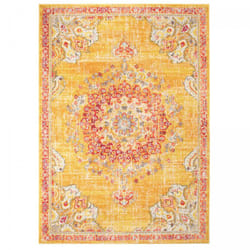 Jadorel - Tapis orient 200x290 jaune et rouge rectangle motif traditionnel olda